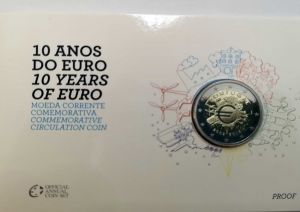 PORTUGAL 2 EURO 2012 - 10 YEARS OF EURO PROOF